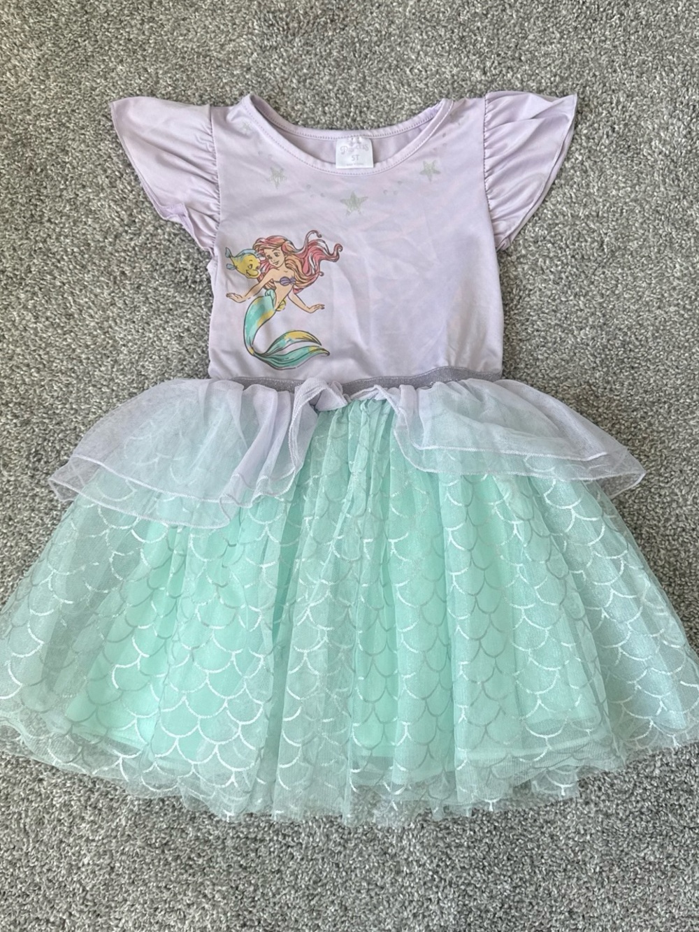 Little Mermaid 5T Lavender & Mint Tutu Costume Dress